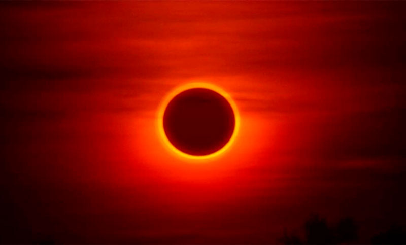 El eclipse solar anular pudo observarse parcialmente en varias regiones del país