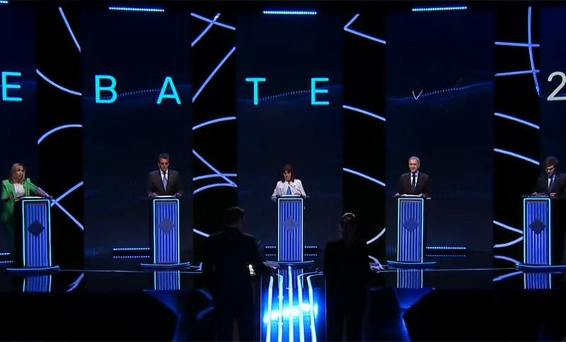Cruce sin sobresaltos: los candidatos a presidente participaron del primer debate