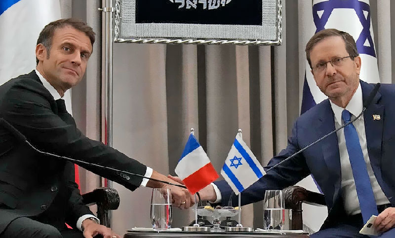 Macron visita Israel y pide no ampliar el conflicto con Hamas