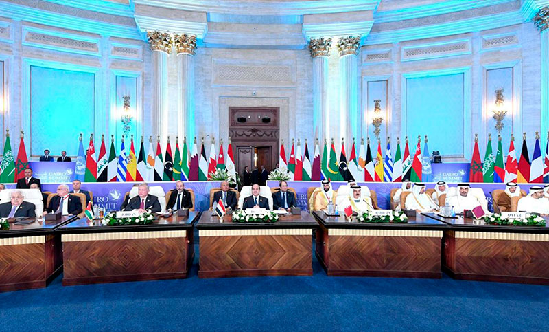 Líderes mundiales reunidos en Egipto pidieron reactivar el proceso de paz en Medio Oriente