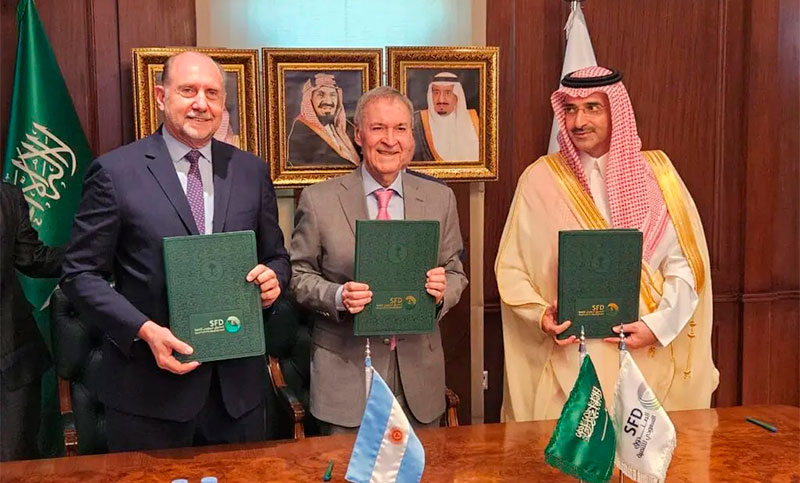 Santa Fe y Córdoba cerraron un crédito con fondos saudíes para el acueducto interprovincial