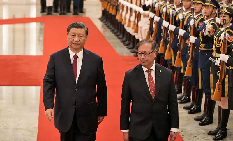 El presidente chino recibe a Petro y eleva la relación de China y Colombia a una “asociación estratégica”