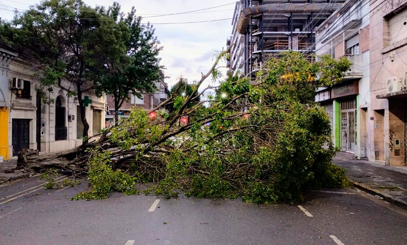La semana arranca con lluvia y alerta amarilla por vientos fuertes del sector sur