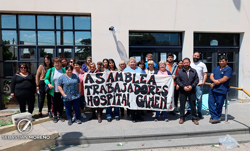 Abrazo solidario al Hospital Gamen: trabajadores piden mejoras edilicias y médicos en ambulancias