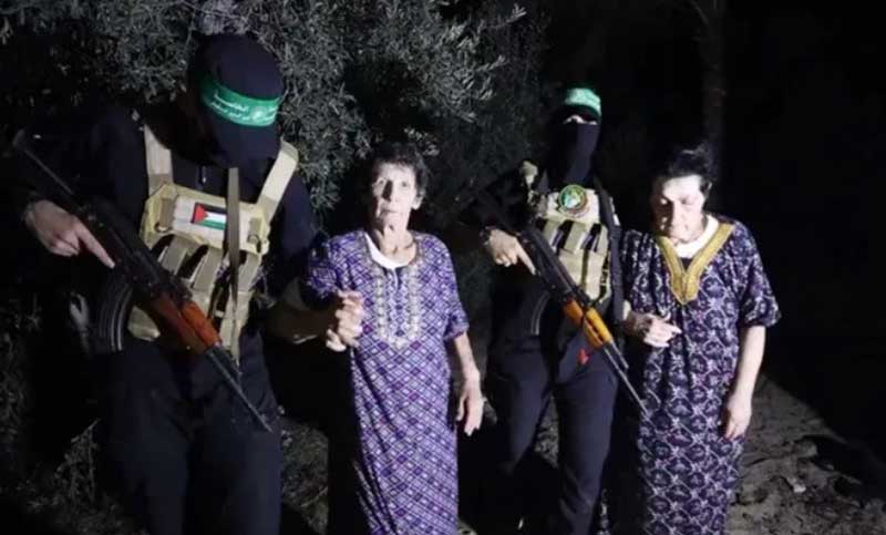 Hamas liberó a dos rehenes israelíes y confirma más de 5.000 muertos en Gaza