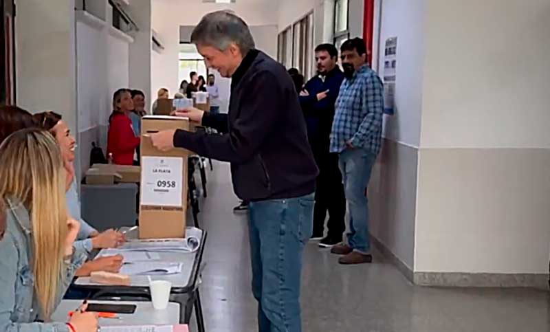 Máximo Kirchner fue a votar y aseguró que esta elección le recuerda al año 2003
