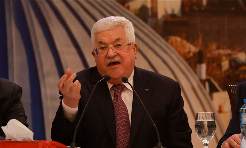 El presidente palestino acusa a Israel de cortar el suministro de agua y alimentos