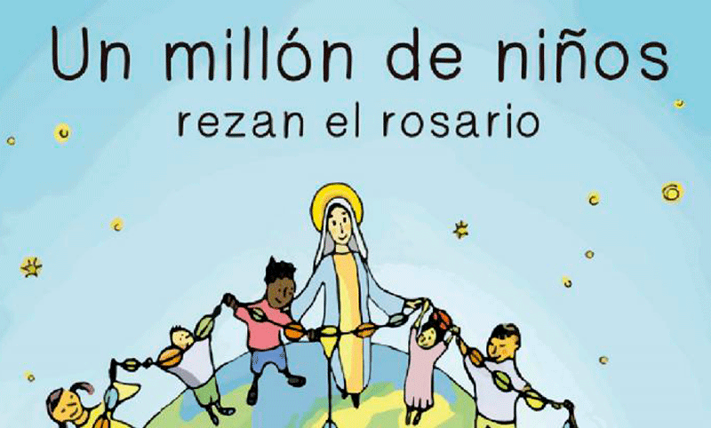 Un millón de niños rezarán el Rosario por la paz mundial