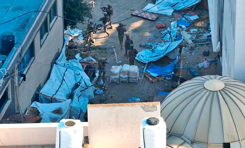Las fuerzas armadas israelíes asaltan el hospital más grande de Gaza en busca de milicianos