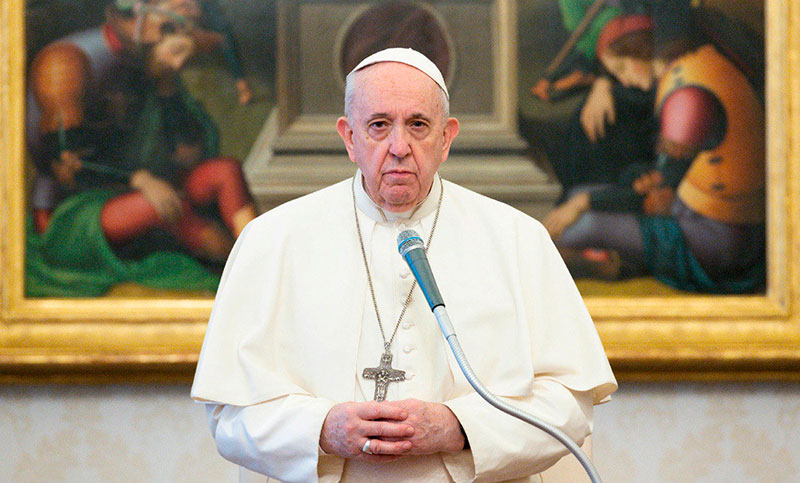 Francisco pidió por Palestina, «que está en guerra y sufre tanto»