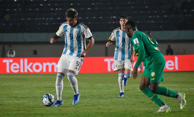 La selección argentina perdió en su debut frente a Senegal en el Mundial Sub 17