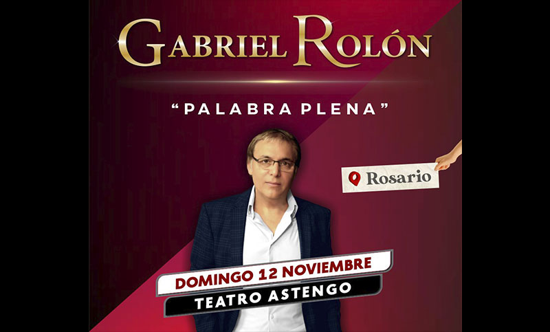 Gabriel Rolón vuelve a Rosario con «Palabra Plena»