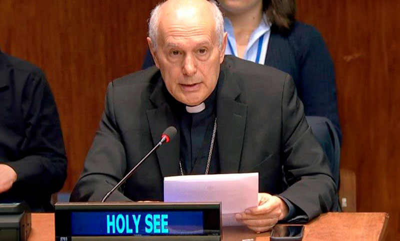 La Santa Sede pide a la ONU una “paz justa” en Israel y Palestina