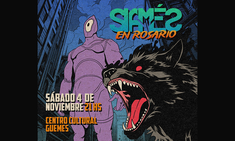Siamés brindará un show en el Centro Cultural Güemes