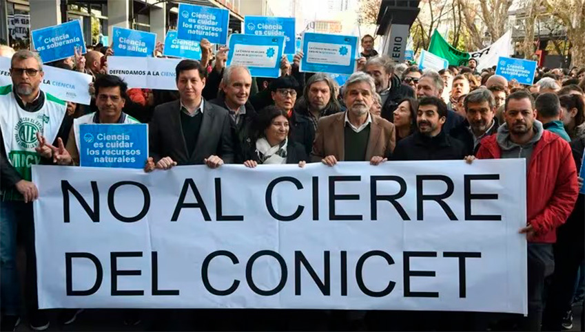El Conicet rechazó el decretazo de Milei y adhirió a la marcha multisectorial de este miércoles