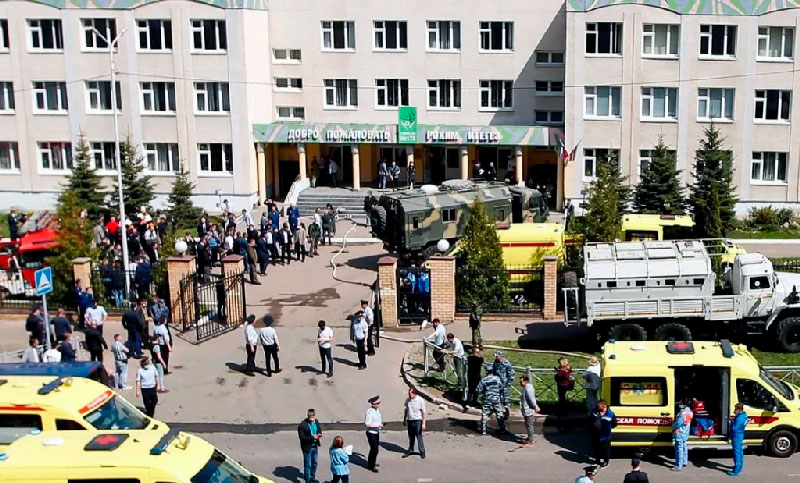 Dos muertos y cinco heridos por un tiroteo en una escuela de Rusia producido por una adolescente
