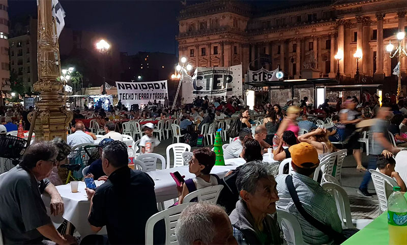 Grabois convoca a una nueva edición de «Ninguna familia sin Navidad» en plaza Congreso