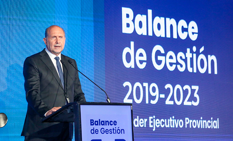 Perotti: «Dejamos una provincia con un piso muy superior al que recibimos»