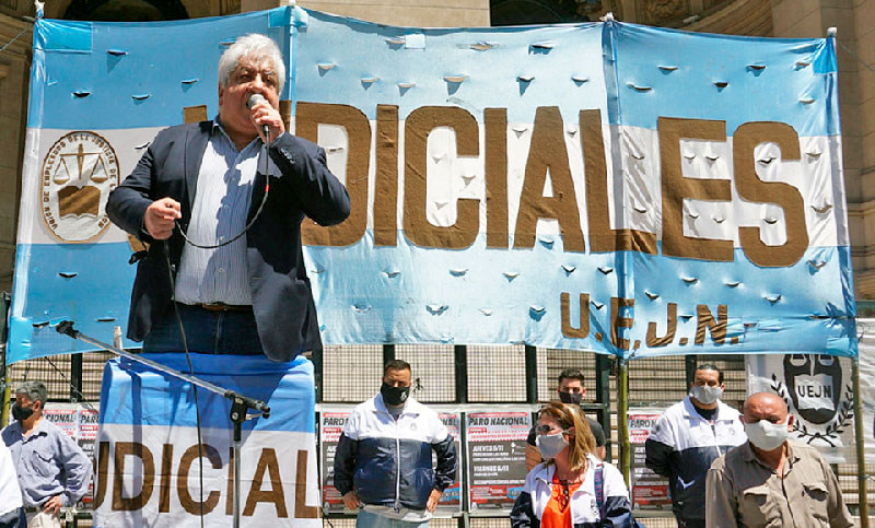 Los judiciales paran por 24 horas este miércoles y se suman a la CGT con un acto en Plaza Lavalle
