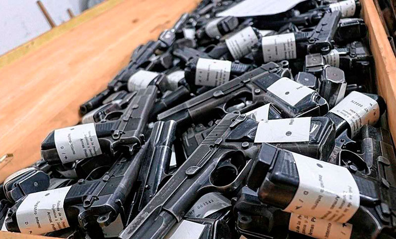 La provincia entregó 2.750 armas y 38.000 municiones para su destrucción
