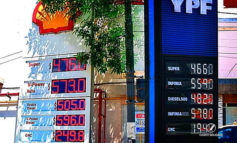 Nuevo aumento en surtidores rosarinos: el GNC subió cerca de $55 en Shell e YPF