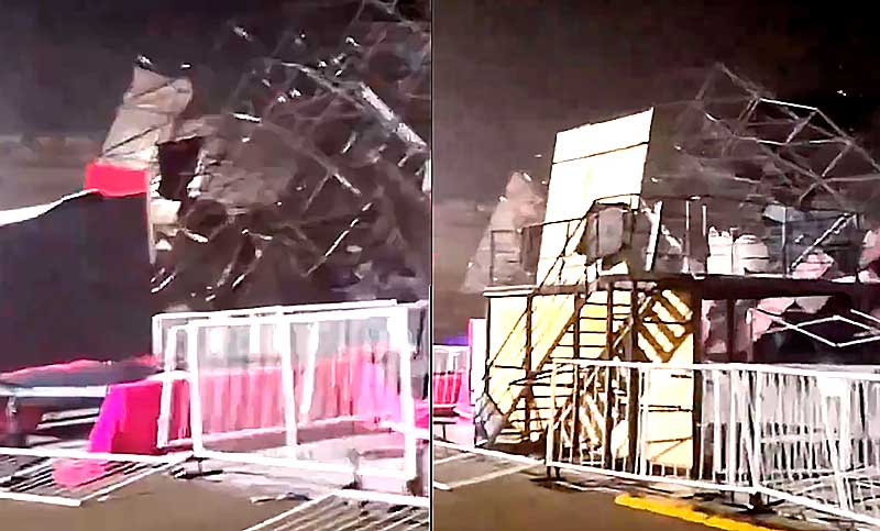 Se derrumbó una estructura en el hipódromo de Palermo y hay, al menos, 15 heridos