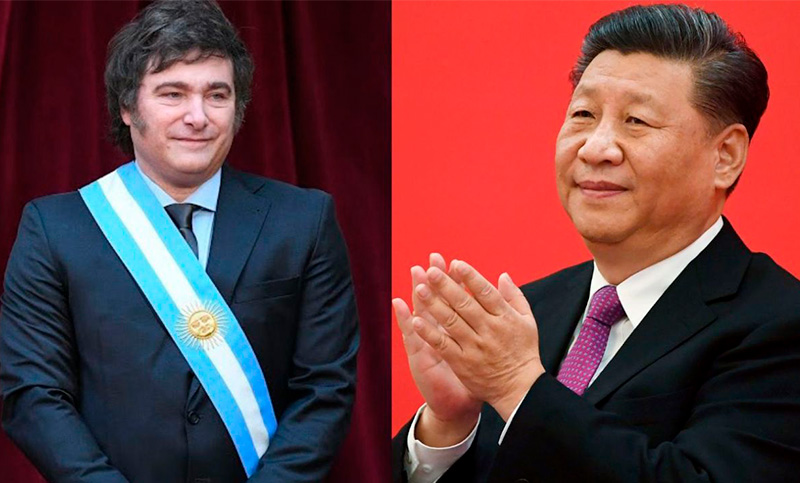 Milei pide al Congreso quitar impuestos a empresas chinas que operan en el país