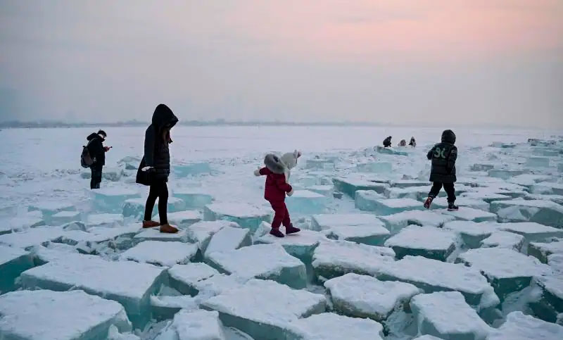 Las zonas salvajes de Siberia se congelan con temperaturas inferiores a -58 grados