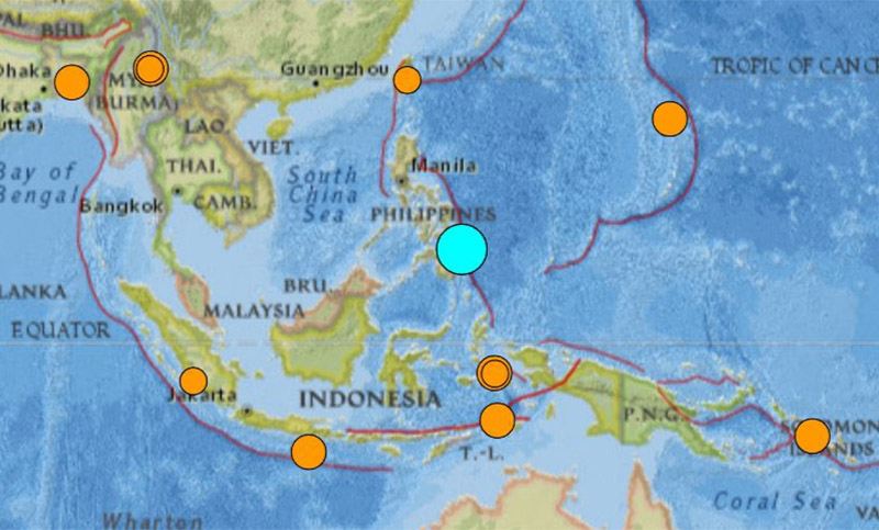 Un terremoto de magnitud 7,5 sacudió Filipinas y encendió alertas en otros países
