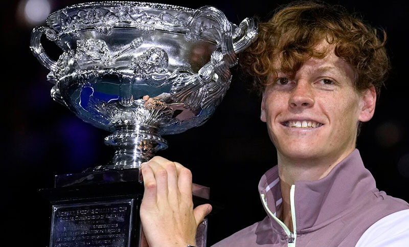 Jannik Sinner se quedó con el Abierto de Australia y consiguió su primer Grand Slam