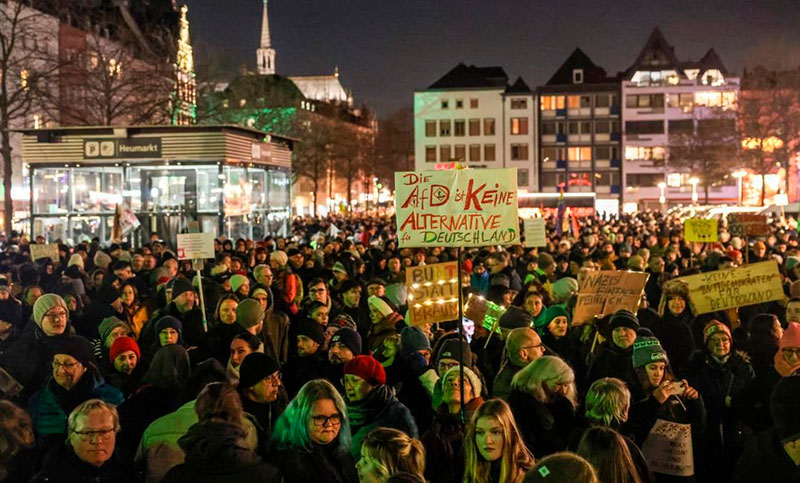 Miles de personas salieron a las calles contra la ultraderecha en Alemania