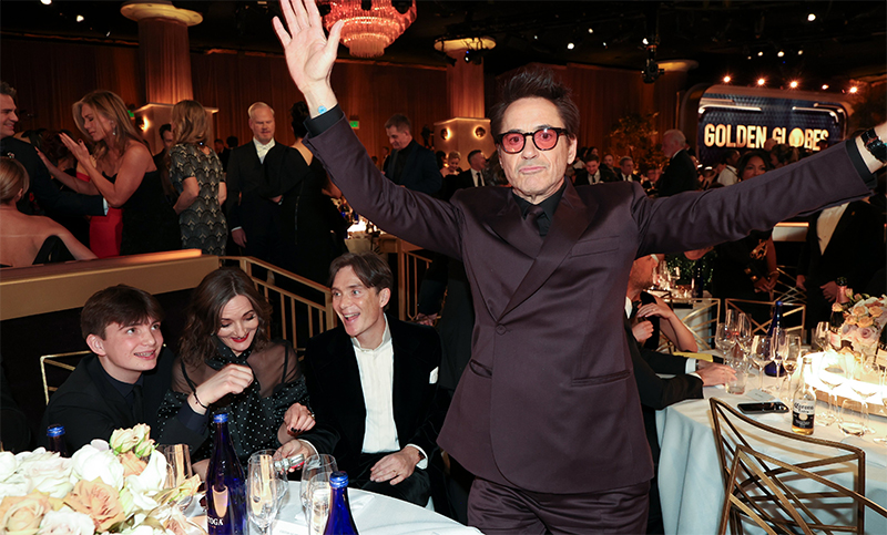 «Oppenheimer» arrasó en los Golden Globes