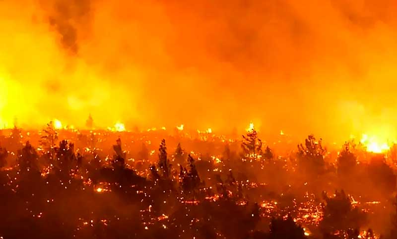 Ya son más de 2.000 las hectáreas quemadas del Parque Nacional Los Alerces