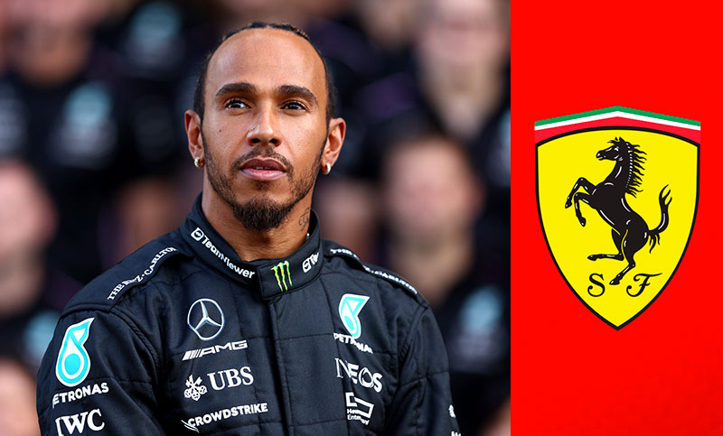 Lewis Hamilton pasará a la escudería Ferrari en el 2025