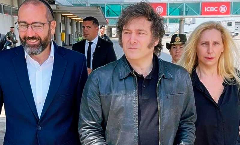 Milei inicia su visita a Israel, donde se reunirá con el primer ministro Benjamin Netanyahu