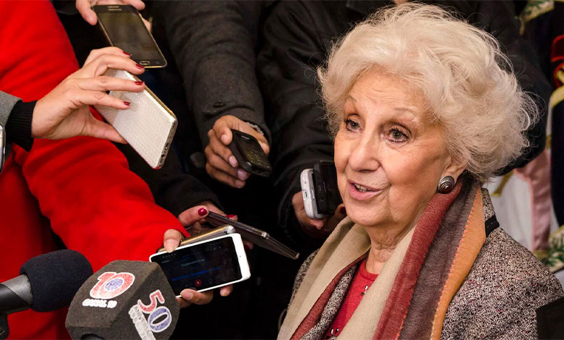 Estela de Carlotto denunció que intervenieron su teléfono: «Están escuchando y no les conviene que hable, esto es gravísimo»
