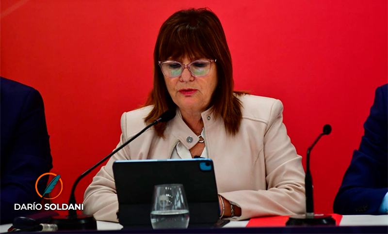 Bullrich: «Vamos a pedir a la Justicia la utilización de la ley antiterrorista»