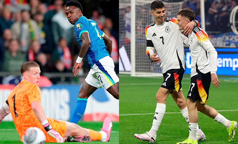 Brasil derrotó a Inglaterra y Alemania superó a Francia