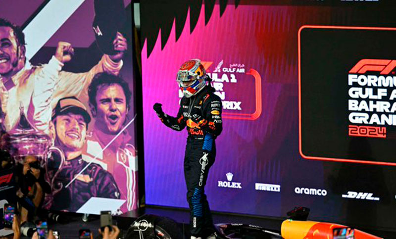 Imparable: Verstappen arrancó la defensa del título con un sólido triunfo en Bahréin