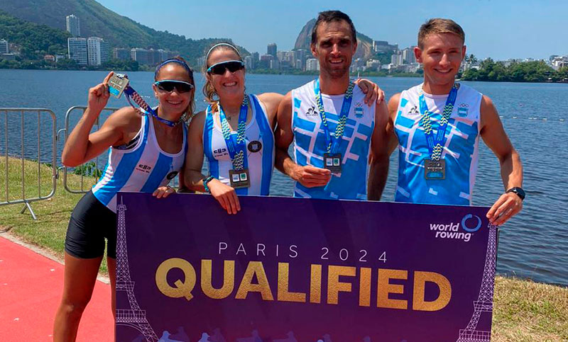 El remo argentino se destacó en Brasil y se clasificó a los Juegos Olímpicos
