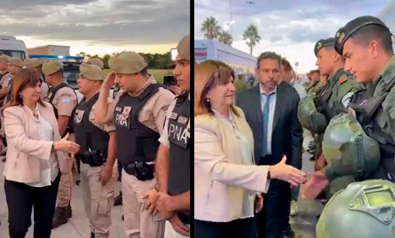 Bullrich recibió a las fuerzas federales y confirmó que Milei visitará Rosario en las próximas semanas