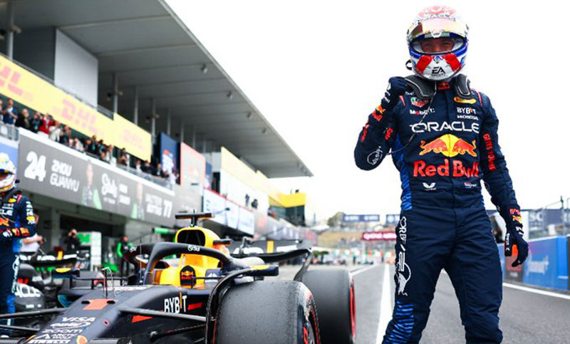 Verstappen se quedó con la pole position por tercer año consecutivo en Japón