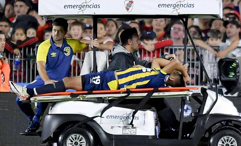 El defensor de Central Agustín Bravo sufrió una rotura de ligamentos