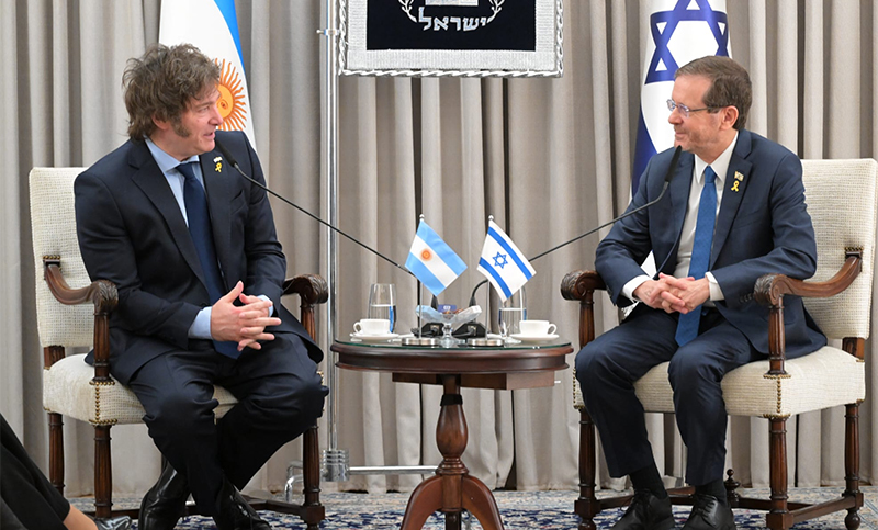 El presidente de Israel le agradeció a Milei por ser «un aliado leal y valiente»