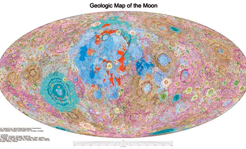 China publica primer atlas geológico de la luna global