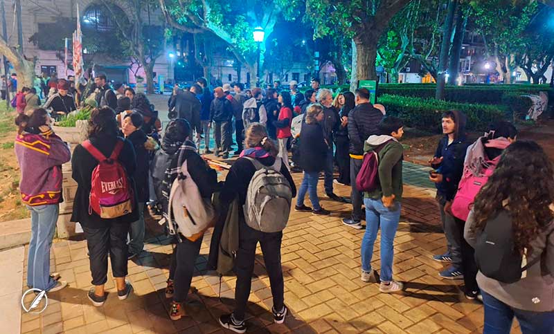 Estudiantes y organizaciones sociales protestaron en rechazo a la ley Bases