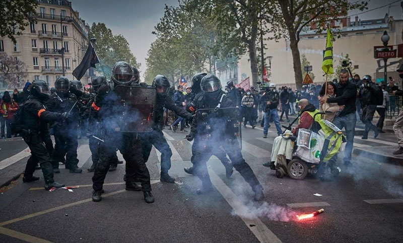 Francia: choques de manifestantes y policía en París durante la marcha por el Día Internacional de los Trabajadores