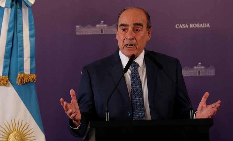 Francos dio su primera conferencia como jefe de Gabinete: “Comenzamos un período de reactivación económica”