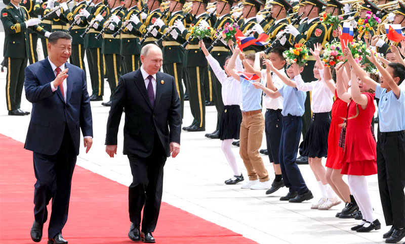 China y de Rusia avanzan en su relación durante la visita de Putin al país asiático