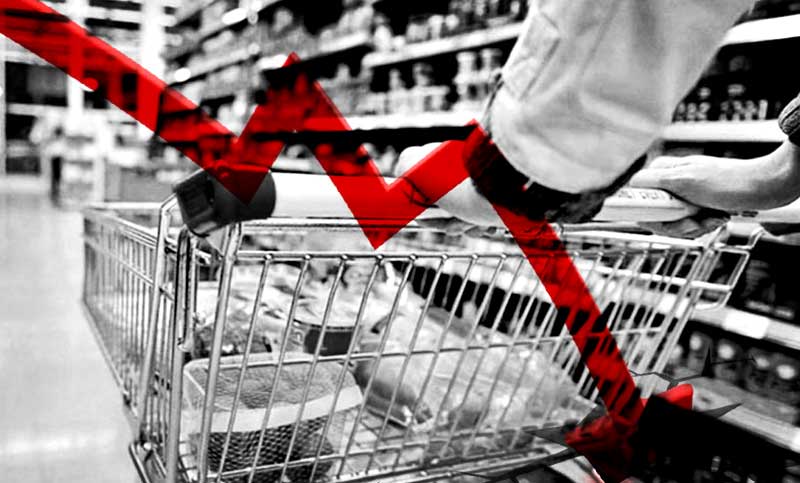 Continúa el derrumbe: el consumo en supermercados cayó un 7,3% en marzo